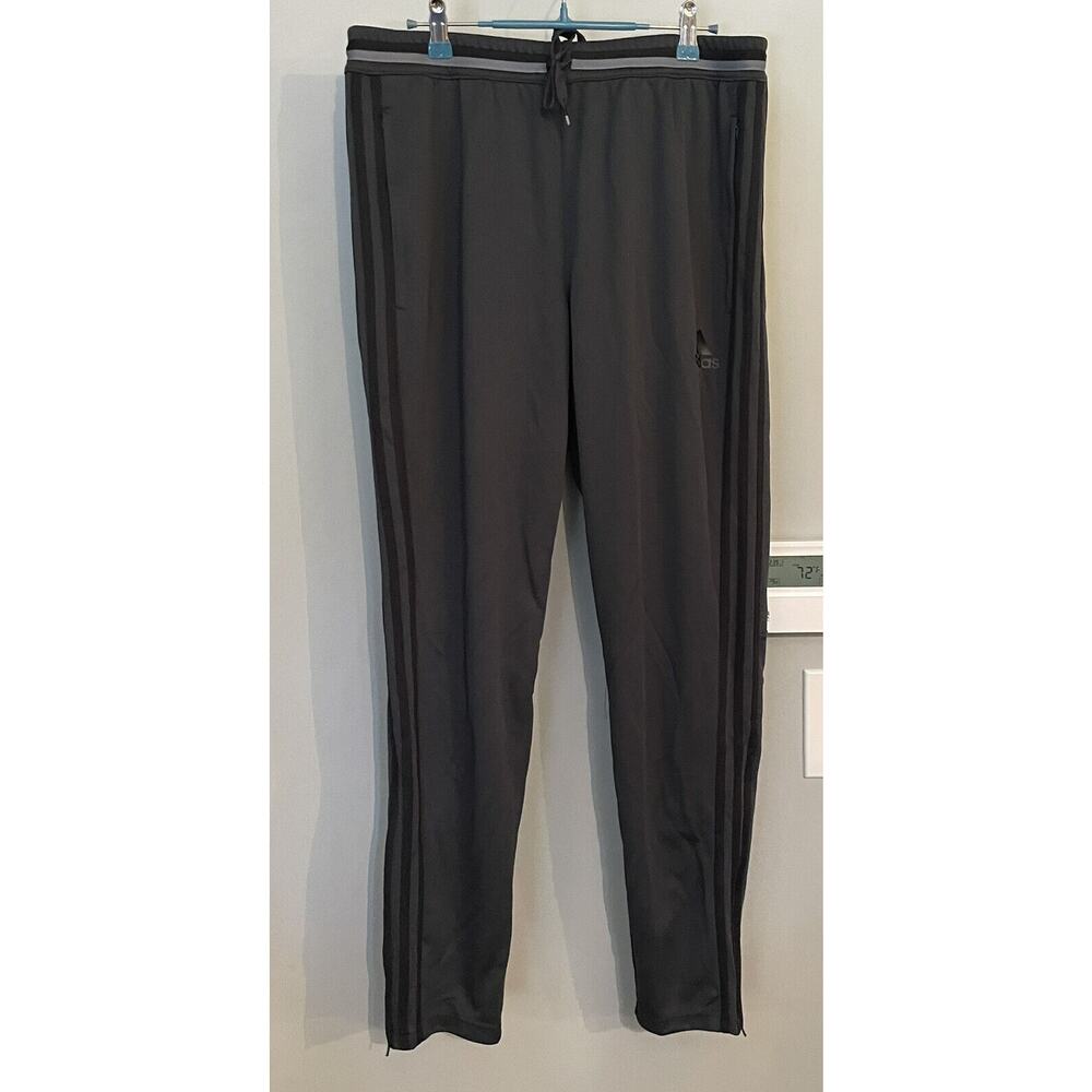Adidas Pants Athletic Track Climacool Lightweight 3 Stripe Athleasure Mens L New